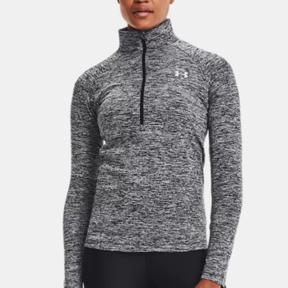 NWT Under Armour Women's Twist ½ Zip in Dark Gray - Size XS - Picture 1 of 3